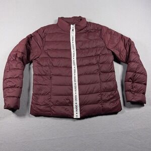 Hugo Boss Jacket Women XL Red‎ Down Puffer Lightweight Quilted Outdoor Winter